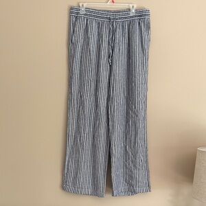 Old Navy Striped Blue and White Dress Pants